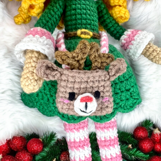 Häkelanleitung für die Weihnachts-Elfenpuppe