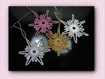 Kleiner Häkelstern - Geschenksanhänger - Weihnachtsschmuck