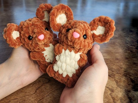 Häkelanleitung für eine Plüschmaus