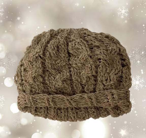 Häkelanleitung für ein Mützen-Loop Set "Trenzas"