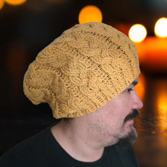 Häkelanleitung für ein Mützen-Loop Set "Trenzas"