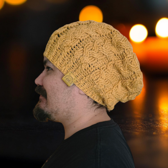 Häkelanleitung für ein Mützen-Loop Set "Trenzas"