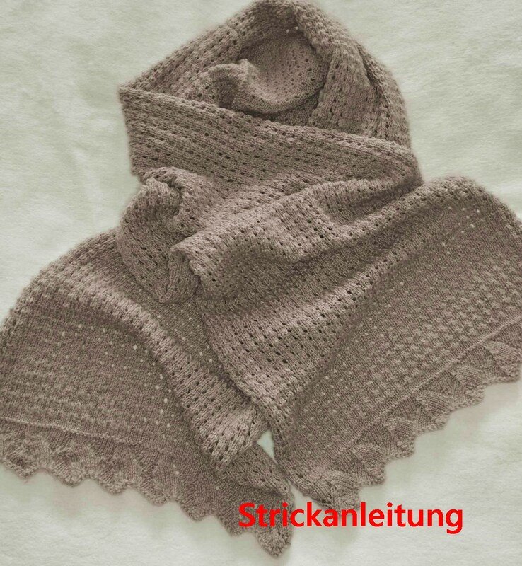 Stola Lace-Wolle gestrickt