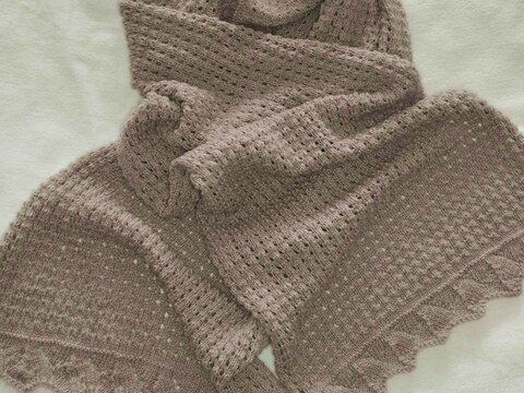 Stola Lace-Wolle gestrickt