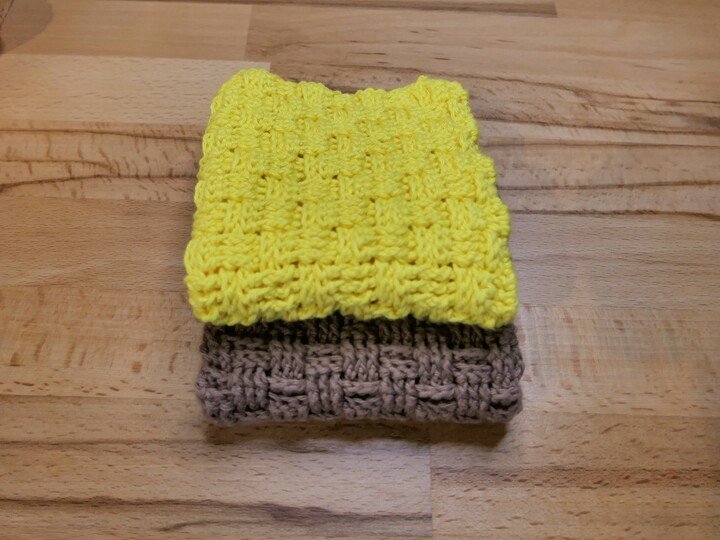 Anleitung für gehäkelte Spül- und Küchentücher in 2 verschiedenen Mustern