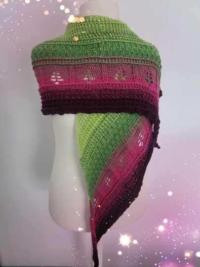 tiefes Dreieckstuch - Nordlicht