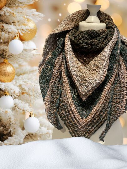 tiefes Dreieckstuch - Nordlicht