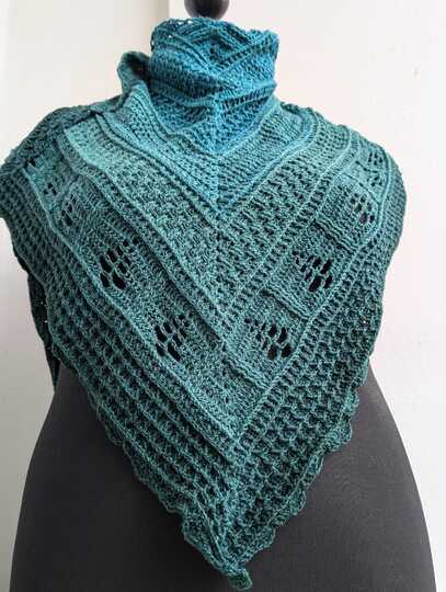 tiefes Dreieckstuch - Nordlicht