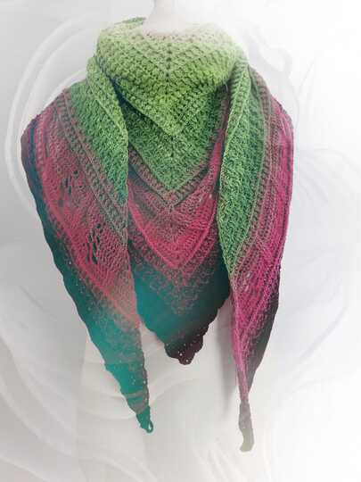 tiefes Dreieckstuch - Nordlicht