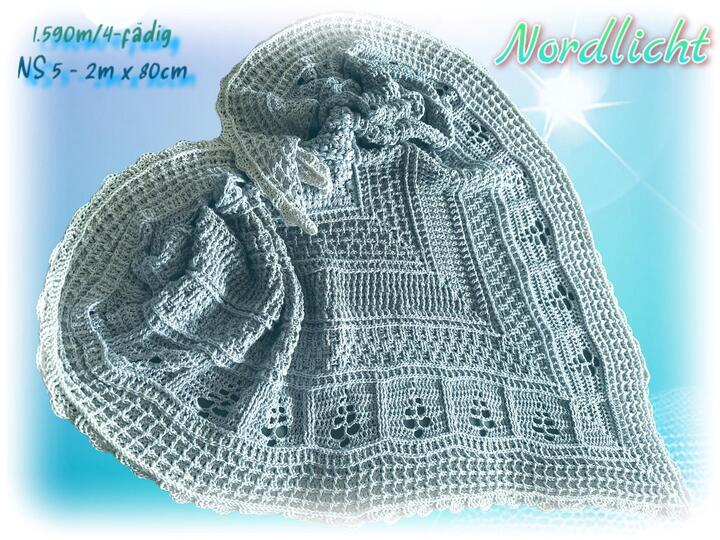 tiefes Dreieckstuch - Nordlicht