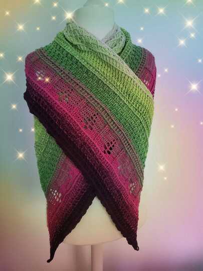 tiefes Dreieckstuch - Nordlicht