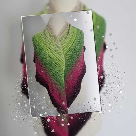 tiefes Dreieckstuch - Nordlicht