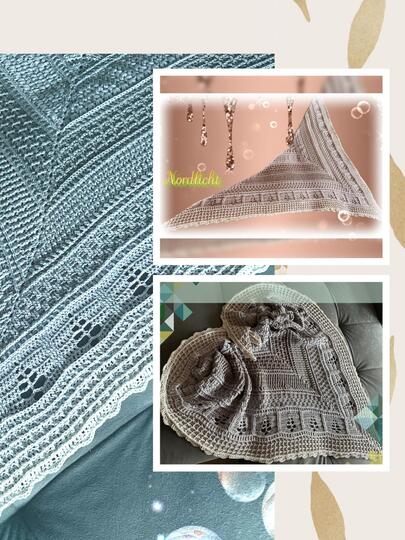 tiefes Dreieckstuch - Nordlicht