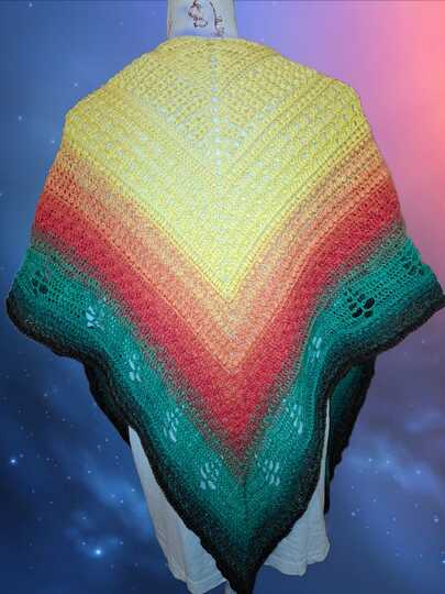 tiefes Dreieckstuch - Nordlicht