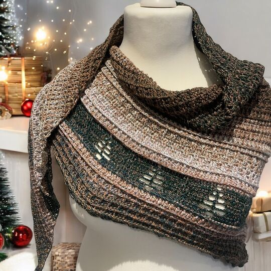 tiefes Dreieckstuch - Nordlicht