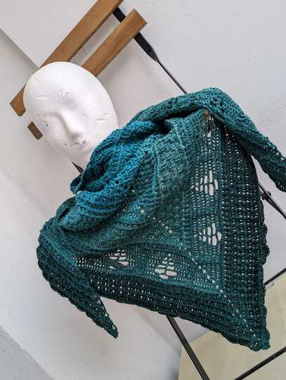 tiefes Dreieckstuch - Nordlicht