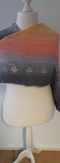 tiefes Dreieckstuch - Nordlicht