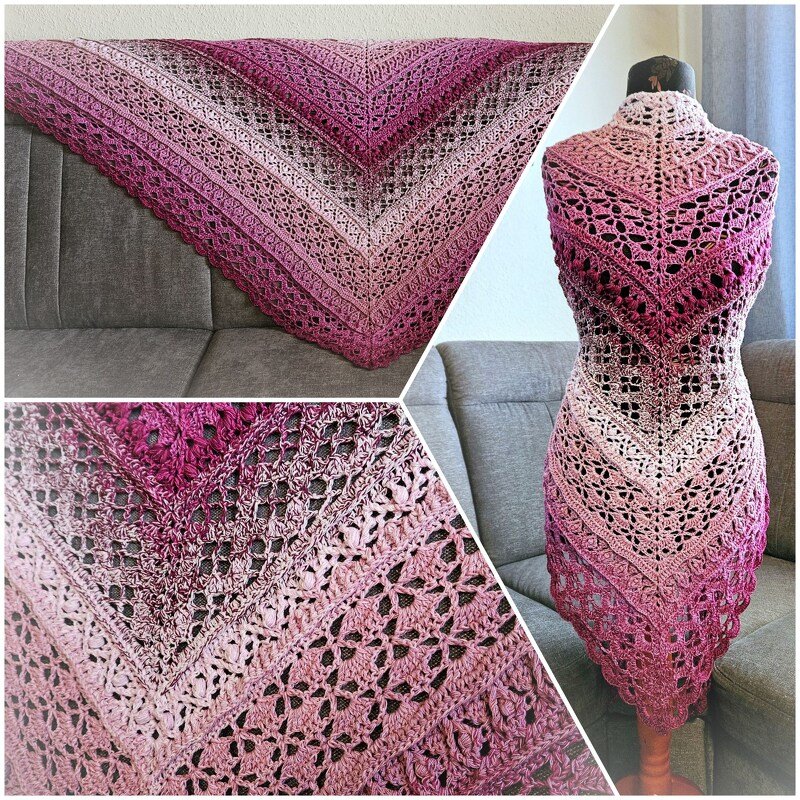 Crochet Pattern Triangular Scarf "Eos" - Image 2