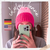 crochet pattern colourful two-coloured beanie hat | German & English