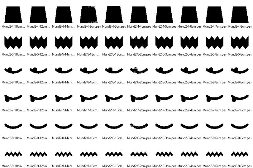 Stickdatei - Mund für Kuscheltiere Kissen Bettschlagen 2