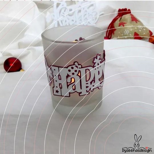 Happy New Year Band Plotterdatei SVG DXF