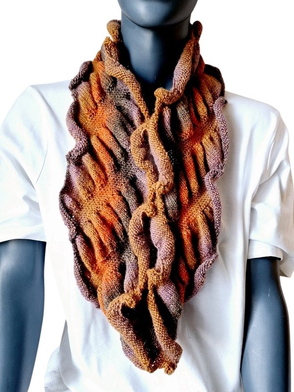 Strickanleitung Loop, Rundschal raffiniert, gedreht,   #337 - Bild 11