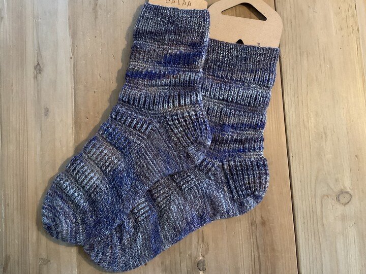 Charlen, Socken im Halbpatent, mit klassischer Ferse