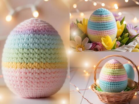 Häkelanleitung für Wollreste "OSTEREI"