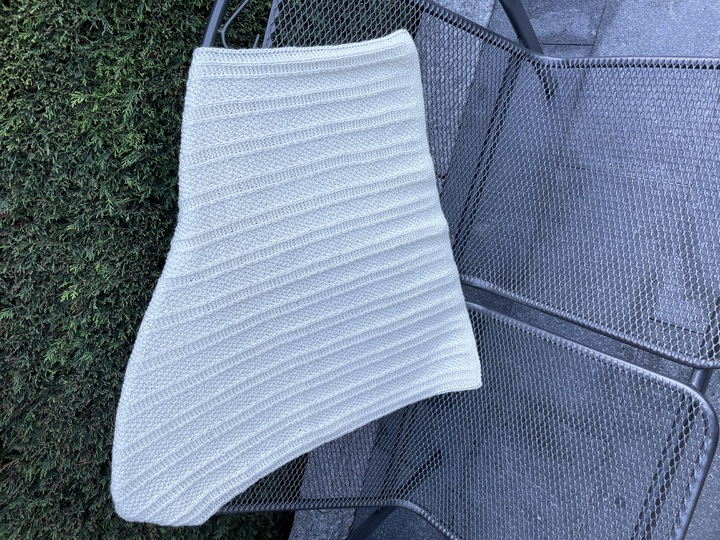 Babydecke mit Struktur-Streifen