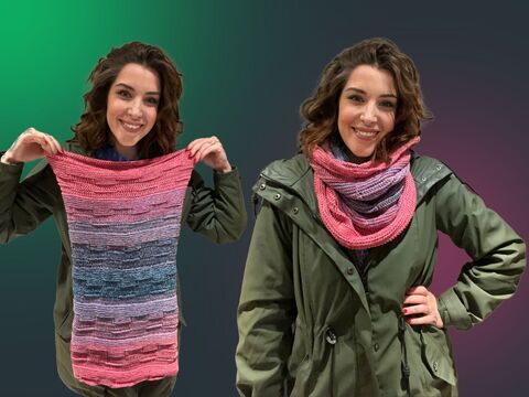 Häkelanleitung Loop "HAPPINESS"