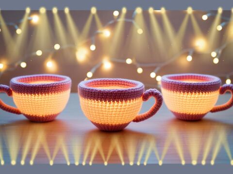 Häkelanleitung Amigurumi "KAFFEETASSE LICHTERZAUBER"