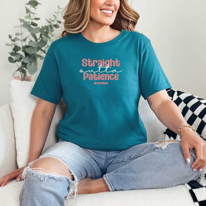 Plotterdatei EPS, PNG, DXF und SVG " Straight Outta Patience MOMFLIFE" - Bild 2