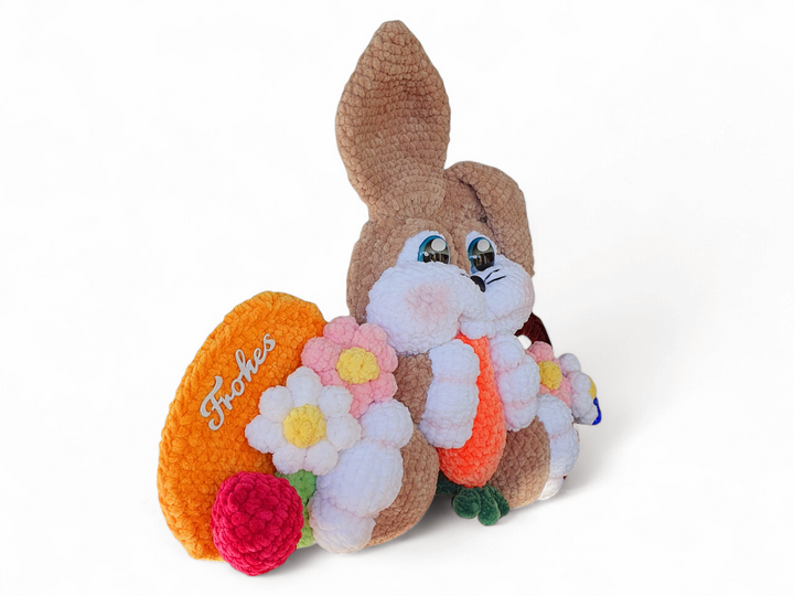 Crochet pattern bunny door decoration