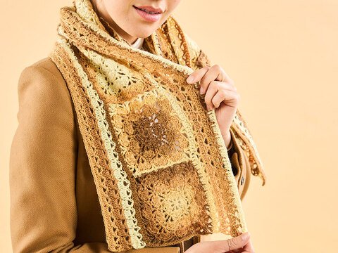 STOLA GRANNY-ART, gehäkelt