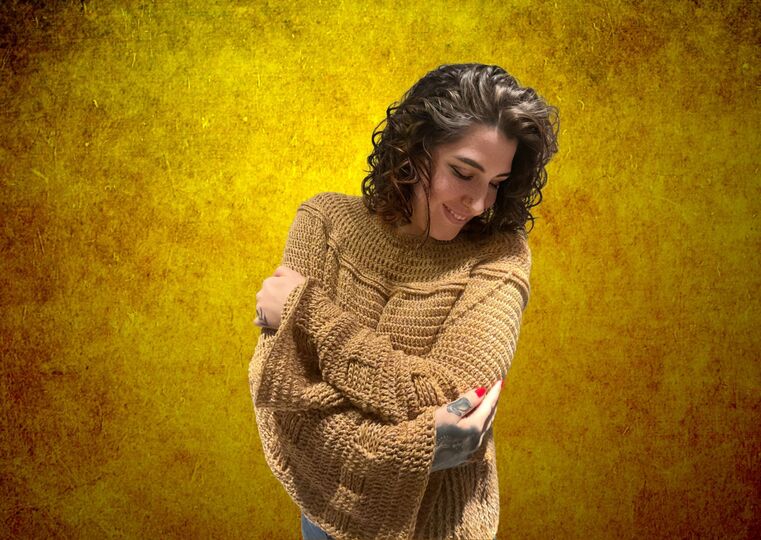 Häkelanleitung Pullover "YELLOW DROP"