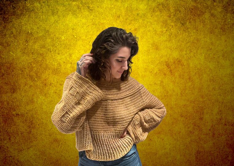 Häkelanleitung Pullover "YELLOW DROP"