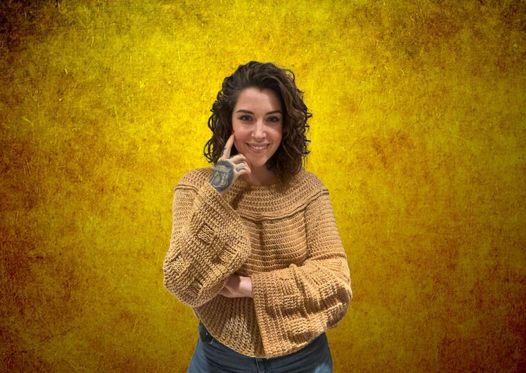 Häkelanleitung Pullover "YELLOW DROP"