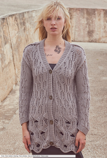 Jacke im Fantasiemuster