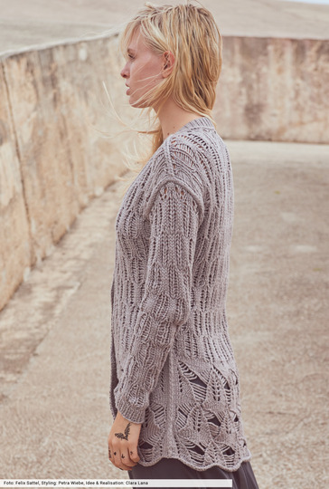 Jacke im Fantasiemuster