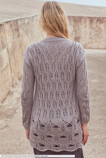 Jacke im Fantasiemuster