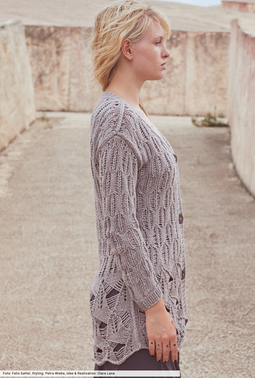 Jacke im Fantasiemuster