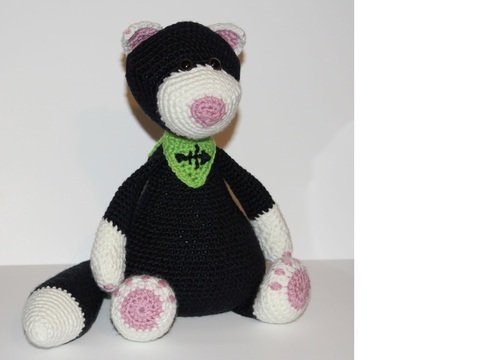 Häkelanleitung der schwarze Kater