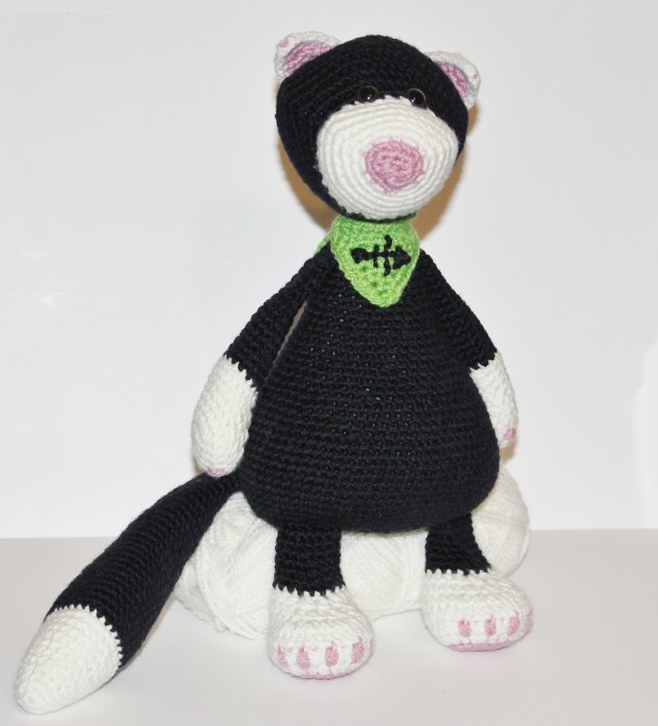 Häkelanleitung der schwarze Kater - Bild 4