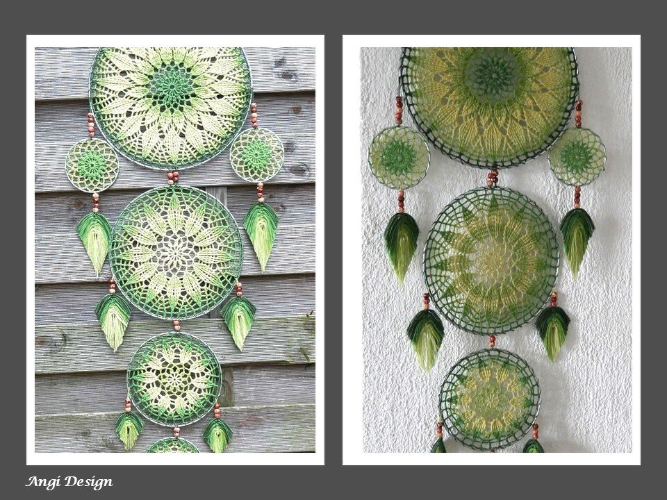 H&auml;kelanleitung Traumf&auml;nger "Harmony" / Dreamcatcher / Mandala - Bild 2