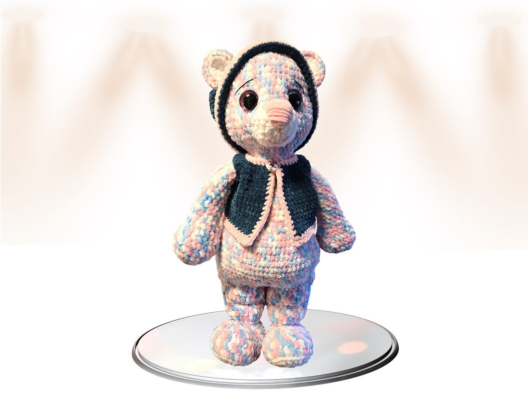 Kuschelbär Regenbogen - 70cm - Häkelanleitung PDF - Bild 7