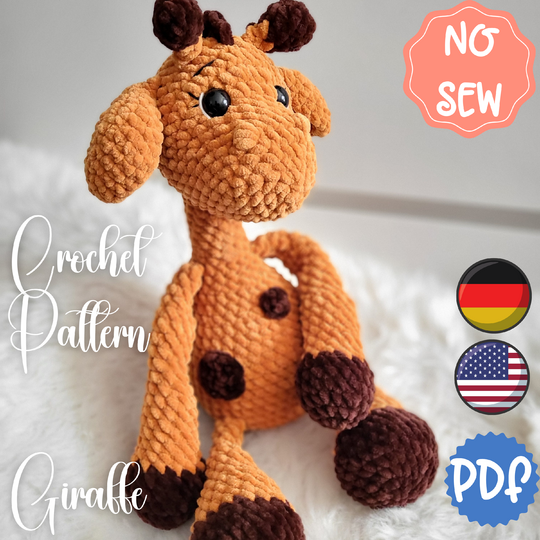 Crochet pattern giraffe without sewing