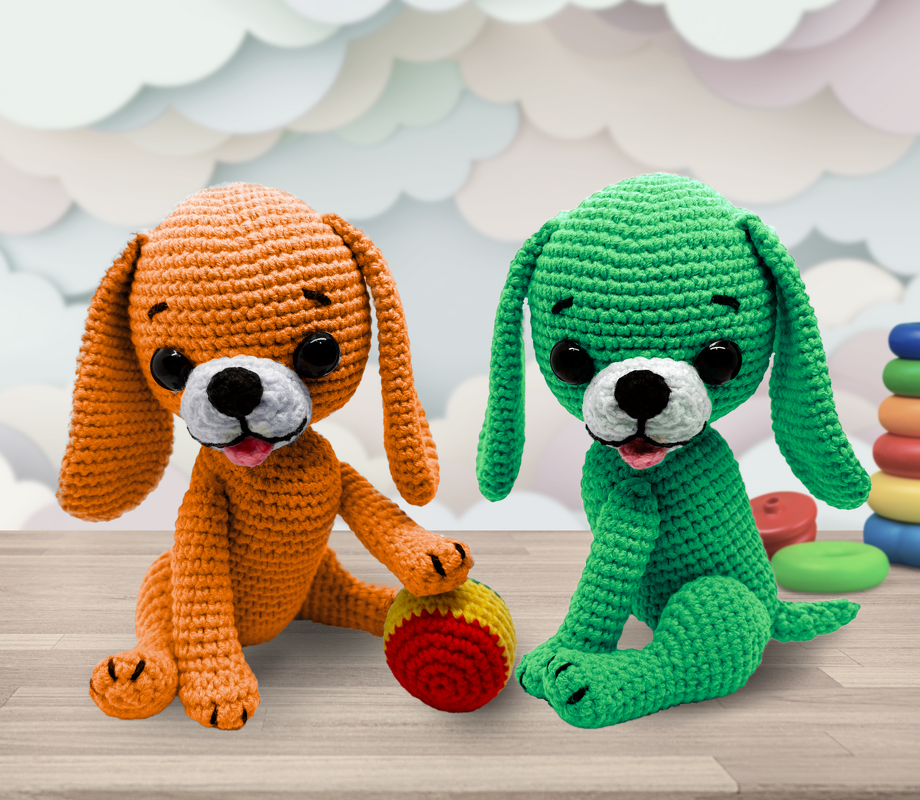 Crochet pattern for a Puppy. Amigurumi Little Dog. PDF crochet tutorial. - Image 2