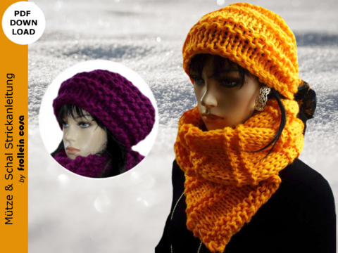 Strickanleitung "Mütze & Schal"