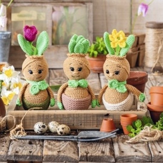 Fr&uuml;hjahrsbl&uuml;her im S&auml;ckchen h&auml;keln