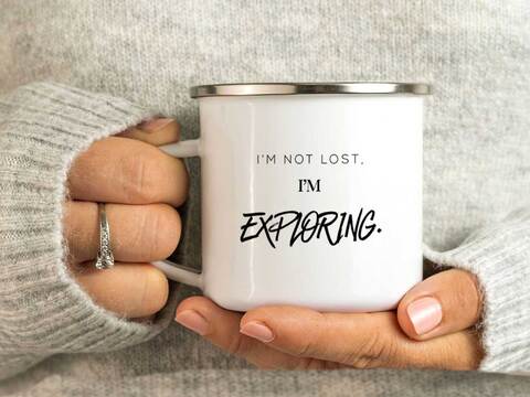 Plotterdatei EPS, PNG, DXF und SVG "I´M NOT LOST I´M EXPLORING"